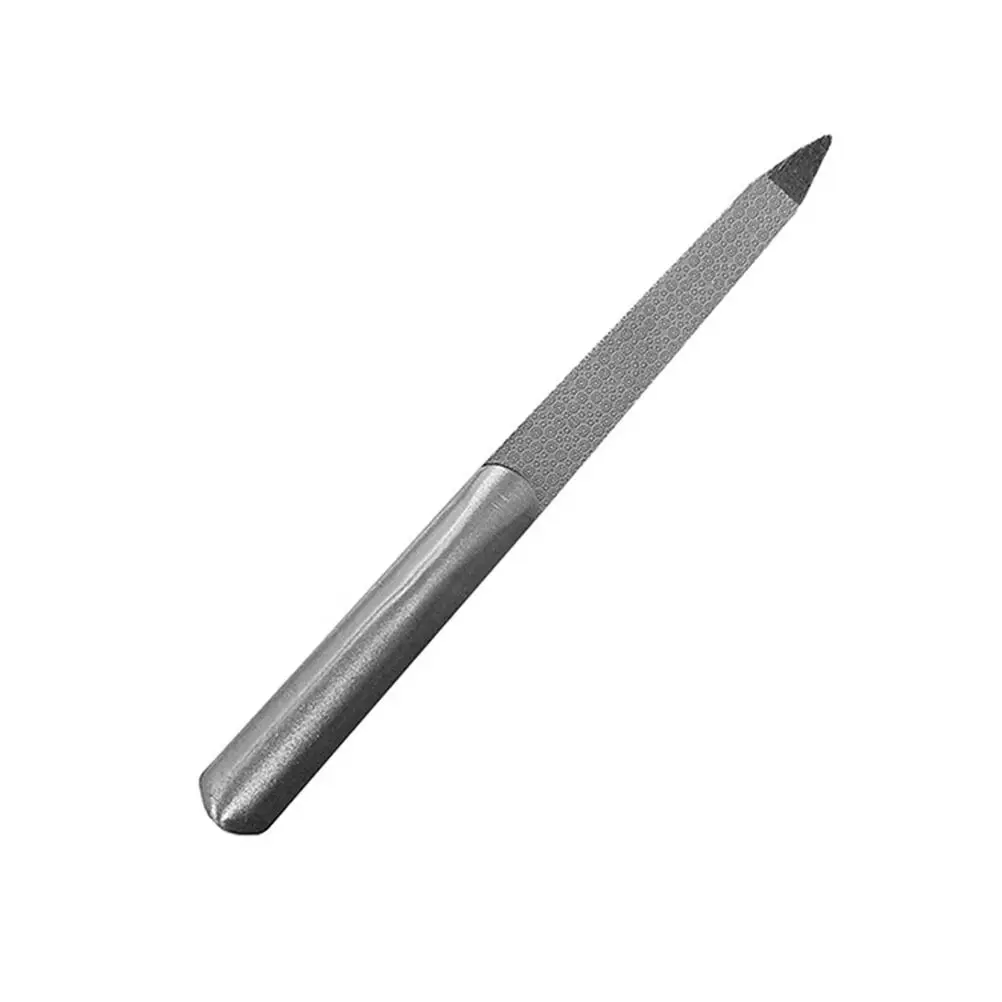 

1PC Professional Stainless Steel Nail File Buffer Metal Double Side Grinding Rod Manicure Pedicure Scrub Nail Arts Tools Thick