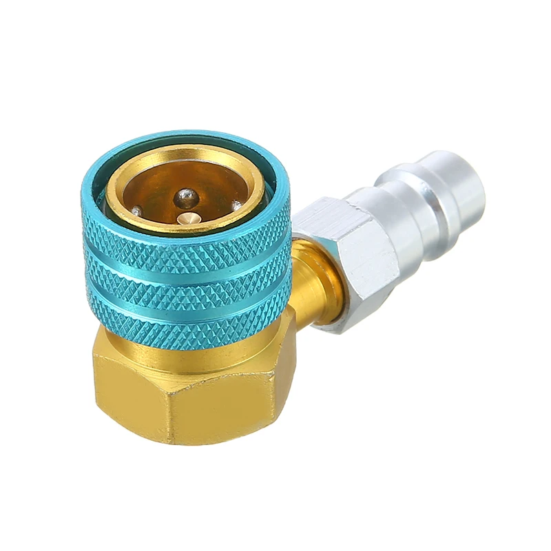 

1pcs Aluminium Alloy R1234YF to R134A Low Side Quick Coupler Adapters Car Air Conditioning Fitting Accessories