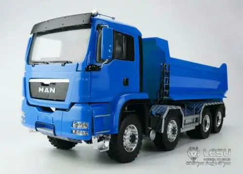 1/14 LESU 8*8 RC передний гидравлический подъёмный самосвал окрашенный человек модель
