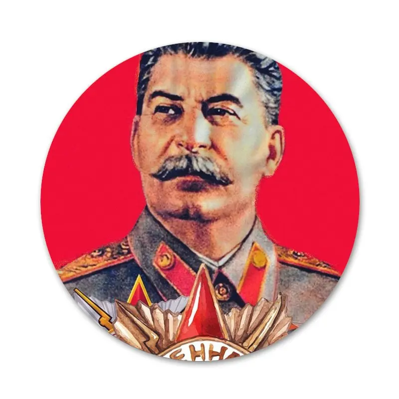 

58mm Stalin Icons Pins Badge Decoration Brooches Metal Badges For Backpack Decoration