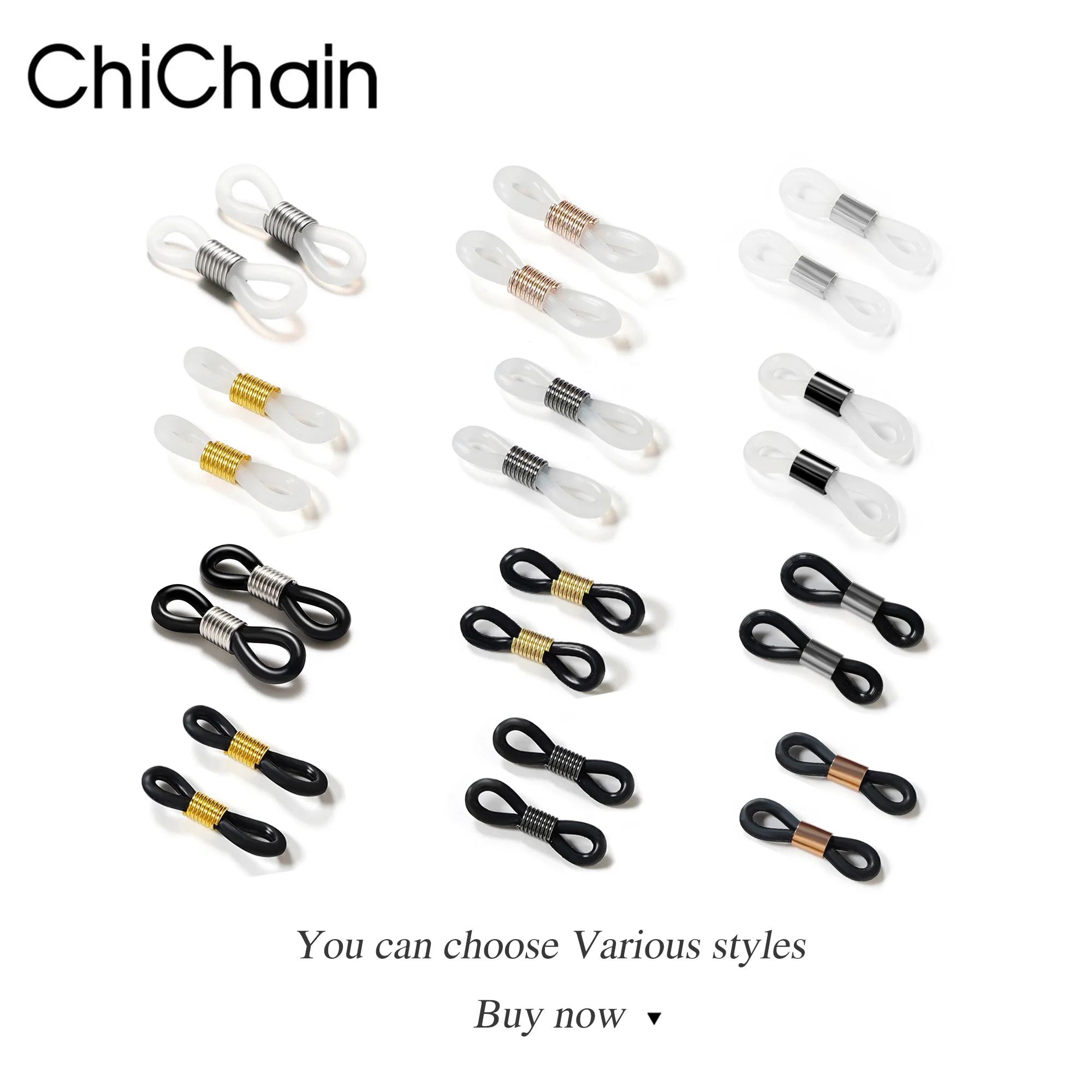 Бесплатная Shipping200 шт очки цепи противоскользящие резиновые кольца резиновое