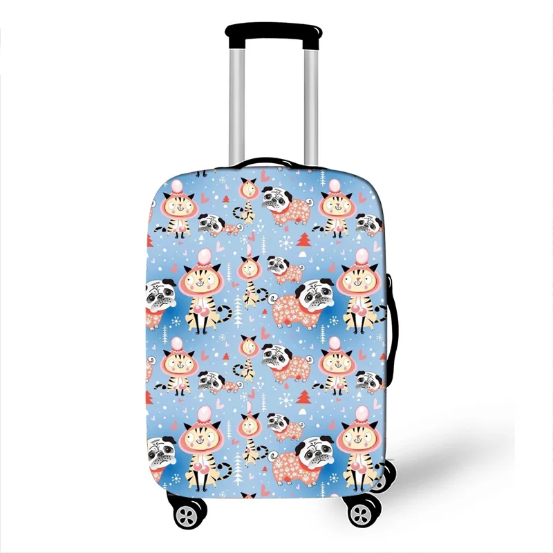 4 Kawaii Animal Women Luggage Case Protective Cover Waterproof Thicken Elastic Suitcase Case Apply 18-32 Inch Travel Accessories - Цвет: 4