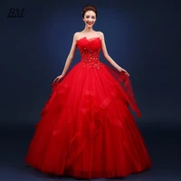 bm generous red quinceanera dresses 2021 ball gown beaded prom girls 16 birthday princess pageant party gown bm773