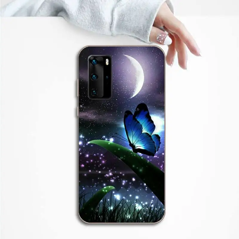 

Phone Case For Huawei P honor 8 10i 20 30 40 smart 2019 butterfly daisy animal art flower aesthetics painting