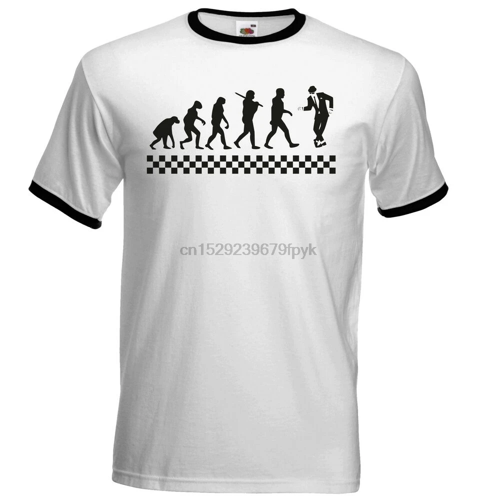 Футболка Evolution Of Ska спец сумасшедший 2 тона Dammers Suggs два тона|Мужские футболки| |