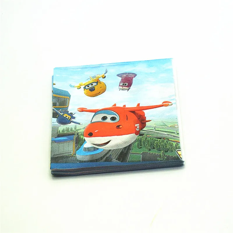 Супер Крылья мультфильм тематическая вечеринка на день рождения одноразовые столовые приборы 16*16 см 20 шт