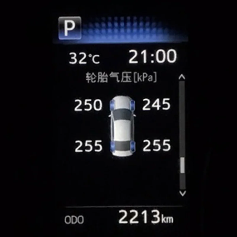 Цифровой ЖК дисплей TPMS для автомобильной сигнализации давление в шинах Toyota Camry 2018