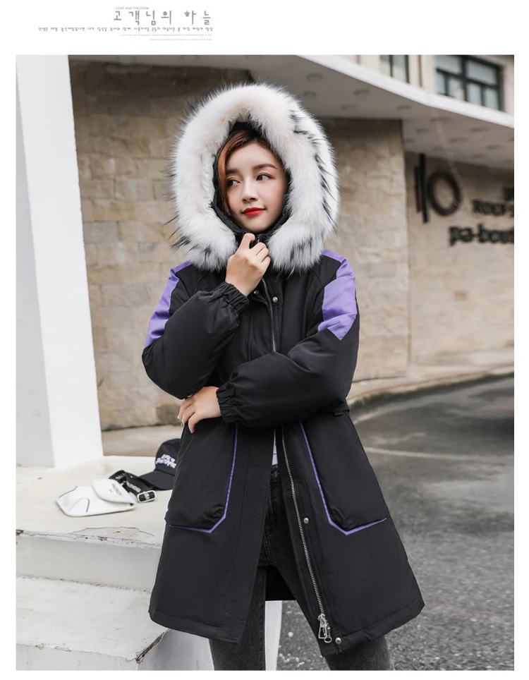 Loose Korean Winter Down Coat Women Puffer Long Female Warm Autumn Hooded Jacket For Girl Parka Feminina Coats Duck Outerwear