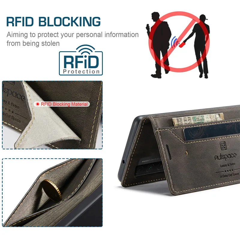 Чехол для Huawei P Smart 2021 кожаный чехол с магнитным слотом карт роскошный