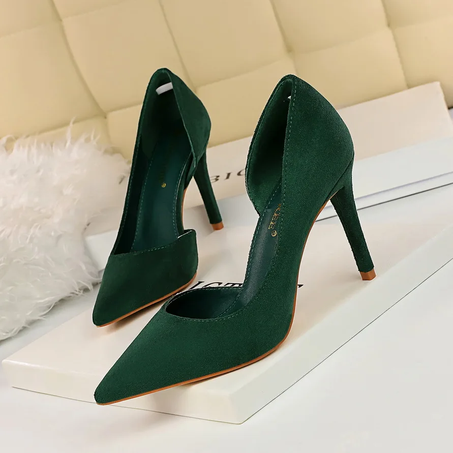 2020 женские офисные туфли-лодочки на высоком каблуке 9 5 см цвет бордовый