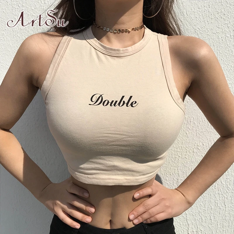 Топ женский летний без рукавов с открытыми плечами ASVE20918|Майки| |