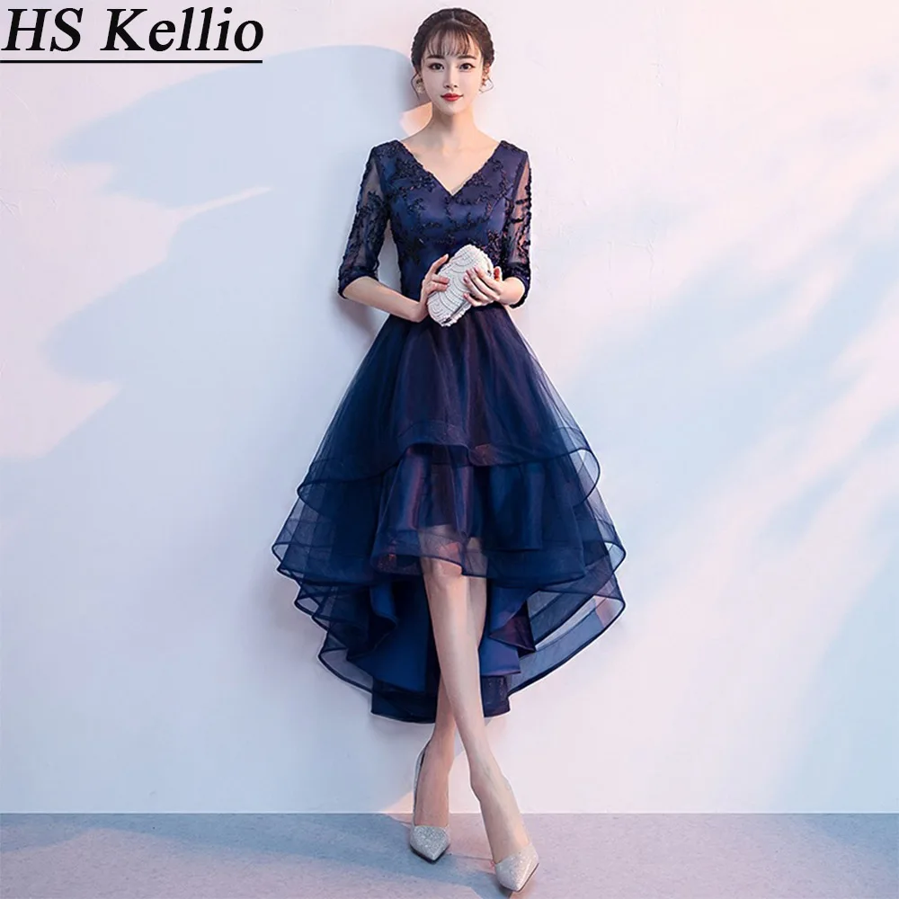 HS Kellio/платье подружки невесты темно-синее платье на день рождения для девочек |