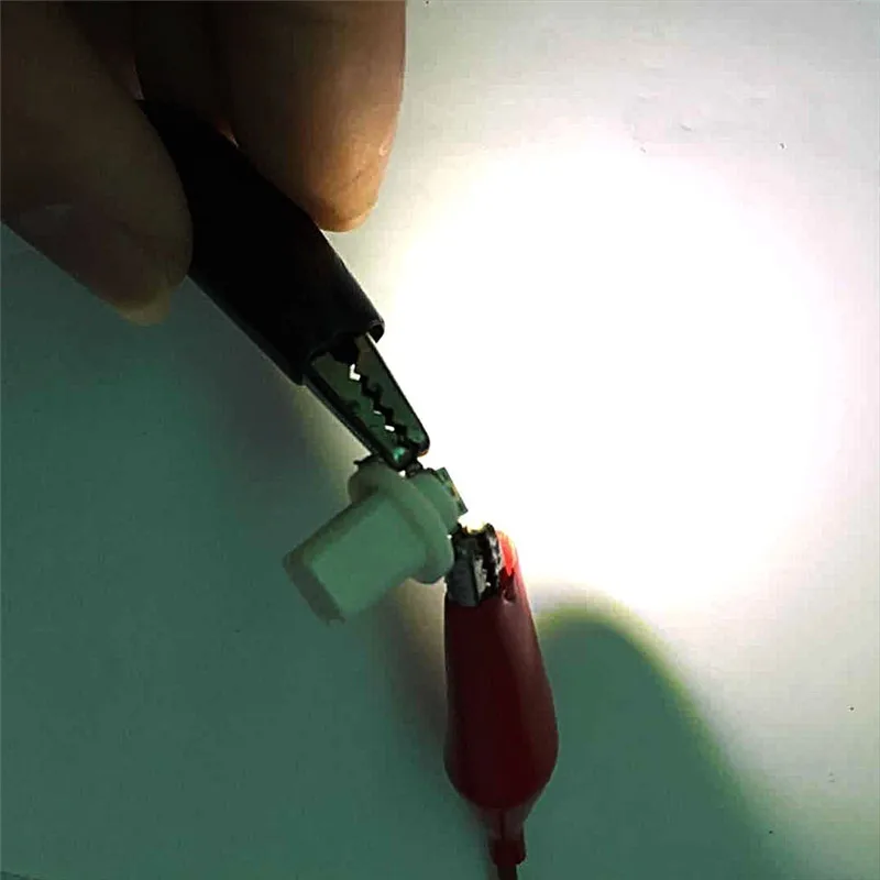 10 шт. T5 B8.5d светодиодные автомобильные лампы приборные панели низкой мощности 5050