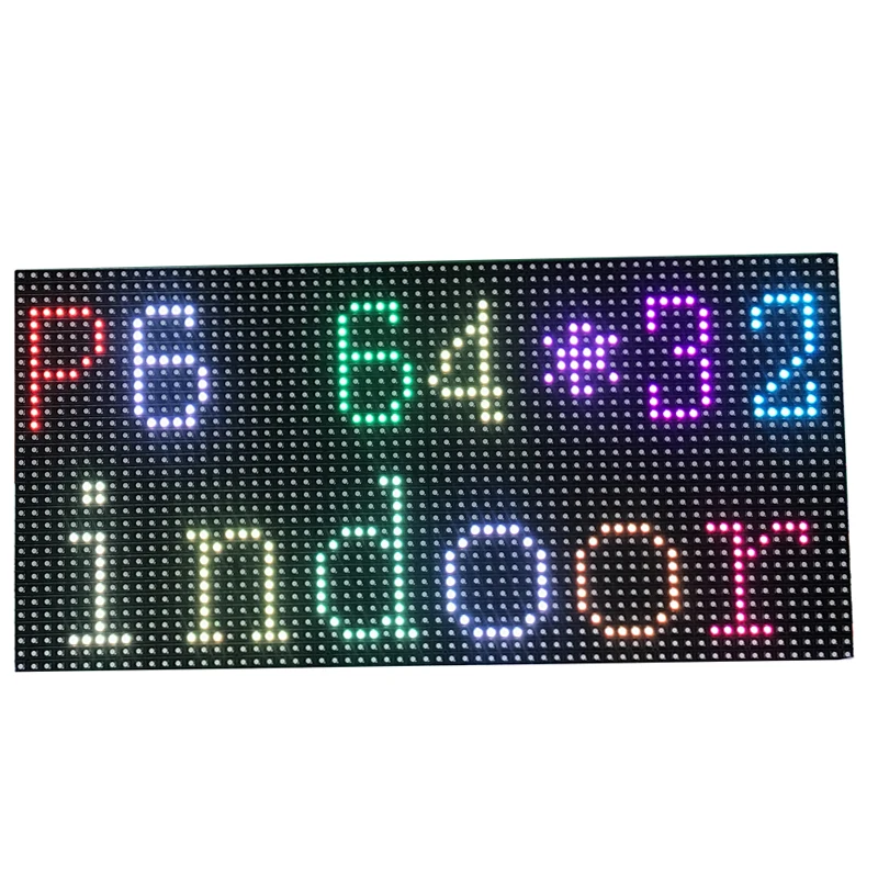 Полноцветный светодиодный модуль для видеодисплея P6 SMD rgb 384*192 мм 64*32 пикселя