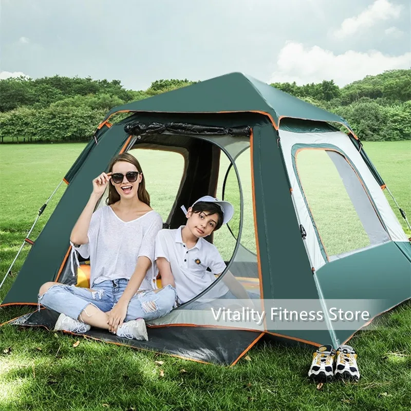 

2023 3-4 persons/5-8 persons Fully automatic tents Four seasons tents sunscreen and rainproof outdoor camping tents camping