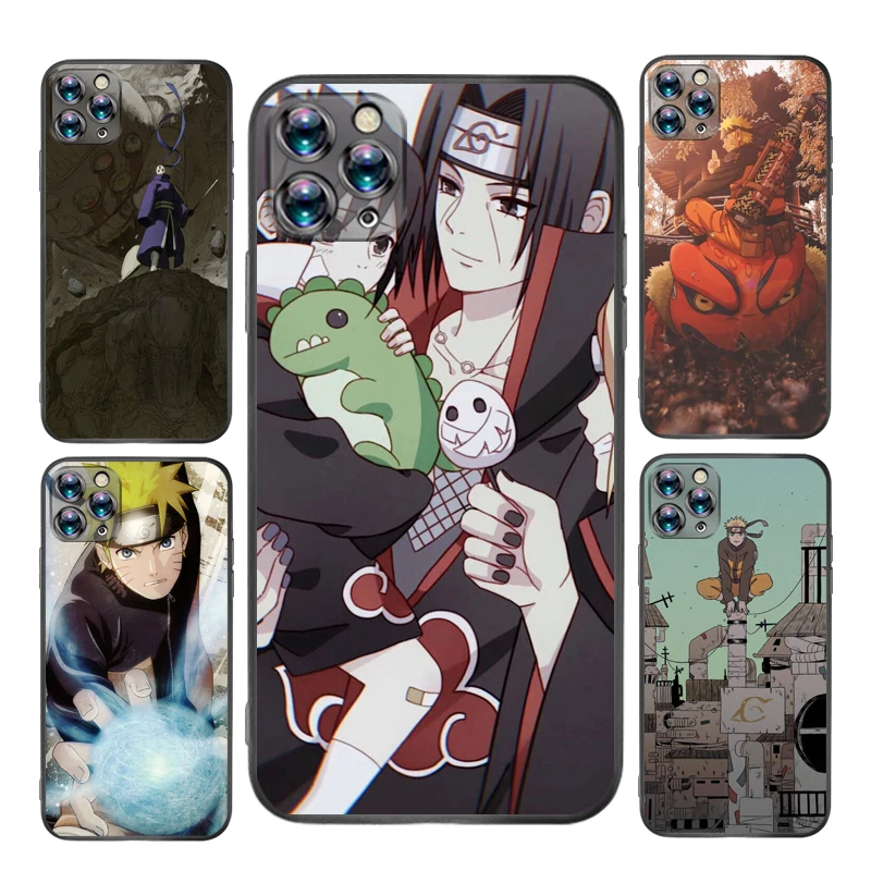 

NarutoLY's Kakashi SasukeLY's Phone Case For iPhone X XS XR MAX Cheap Cellphone Mobilephone Cute Luxury Lifeproof Black TPU