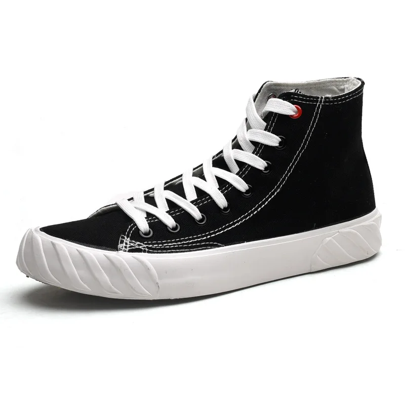 Высокие парусиновые туфли мужские кроссовки крутые повседневные