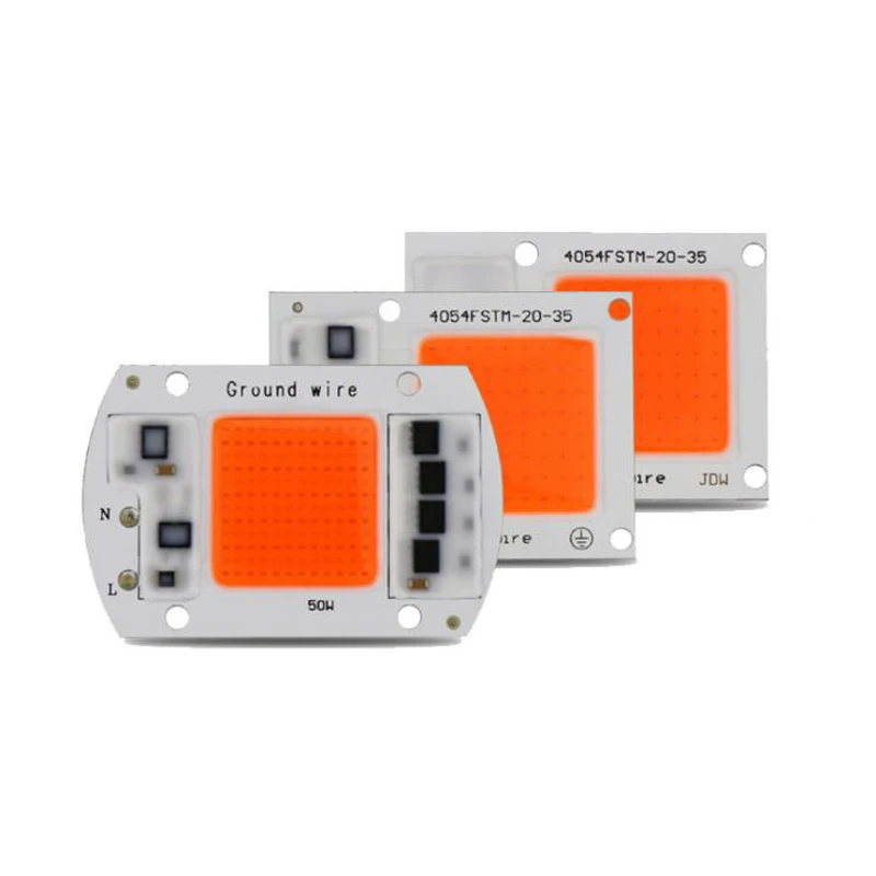 10 шт. полный спектр светодиодный Фито лампа 20W 30W 50W AC220V высокое Мощность COB Чип