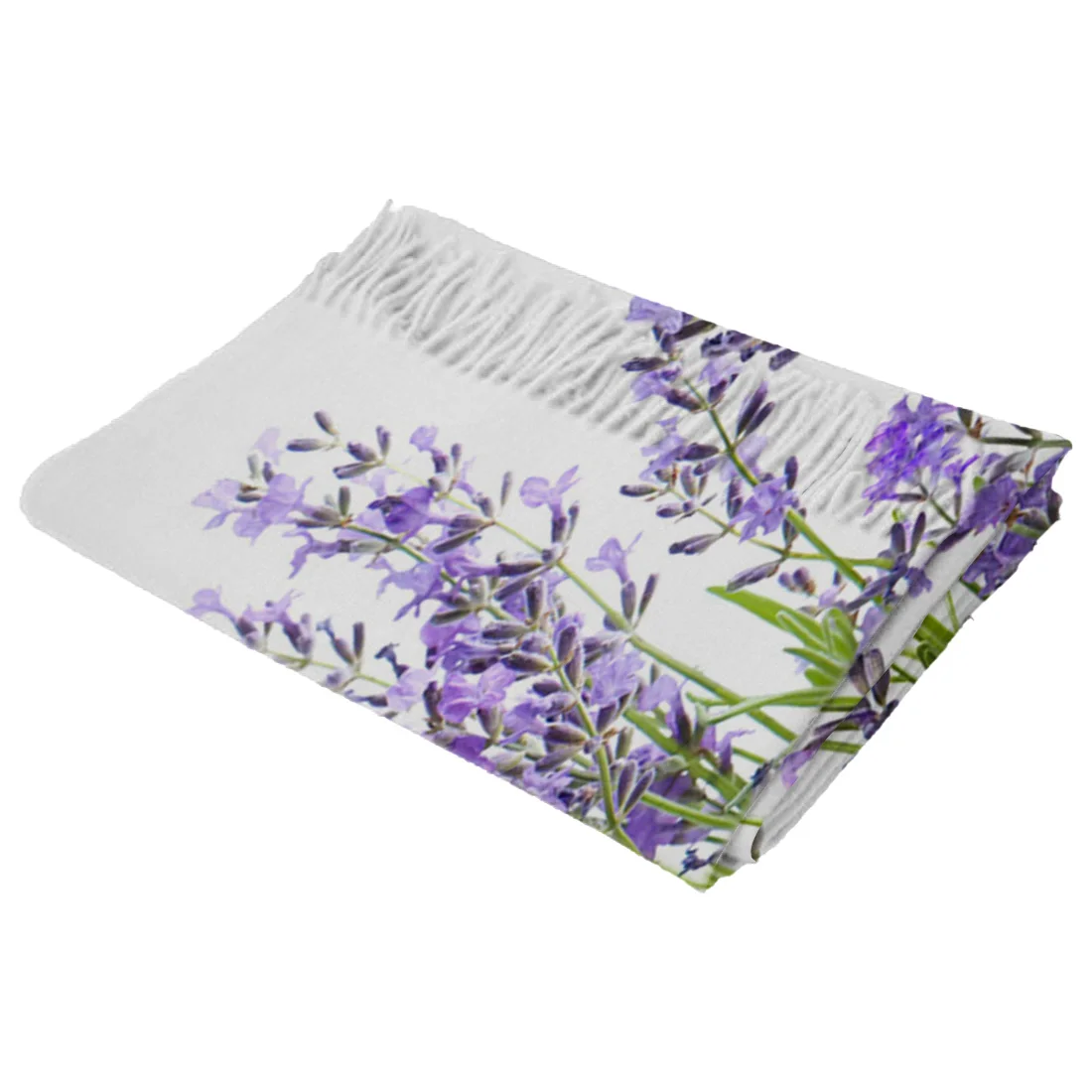 Женский зимний шарф фиолетового и лавандового цвета кашемировые шарфы теплая