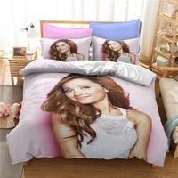 popular ariana grande 3d bedding set adult kids duvet cover set with pillowcase twin full queen king bed linen sets bedclothes