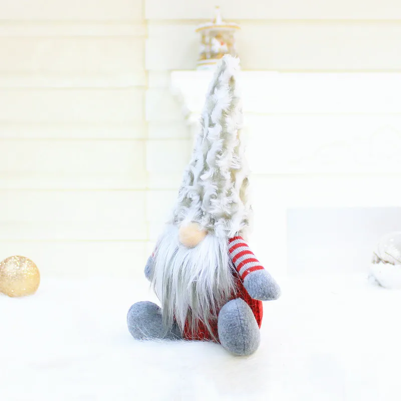 Рождественская шведская плюшевая кукла Санта гном милое шерстяное украшение
