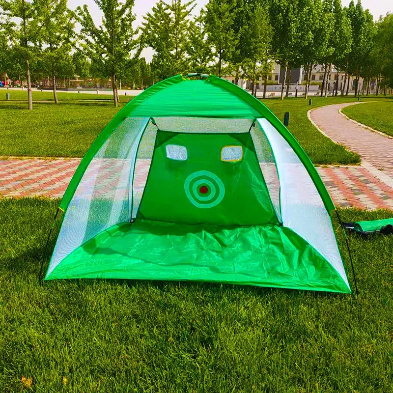 

Professional Indoor Outdoor Foldable Golf Practice Net Golf Hitting Cage Garden Grassland Practice Tent Golf Training Equipment