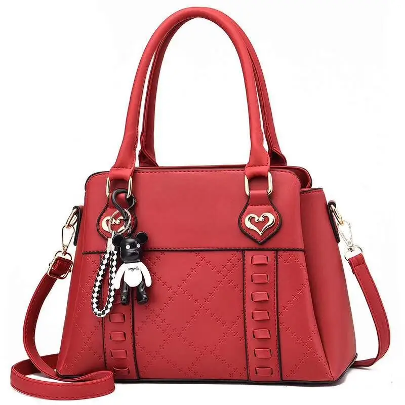 

Новинка 2020, женская сумка, модная классическая элегантная женская сумка из искусственной кожи, сумка через плечо, атмосферная сумка-мессенд...