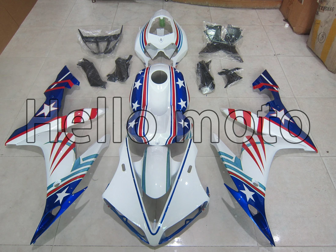 

Suitable for YZF-R1 YZF R1 2004 2005 2006 Motorcycle Shell Fairing Spoiler Bodywork Set ABS Injection Molding RN12
