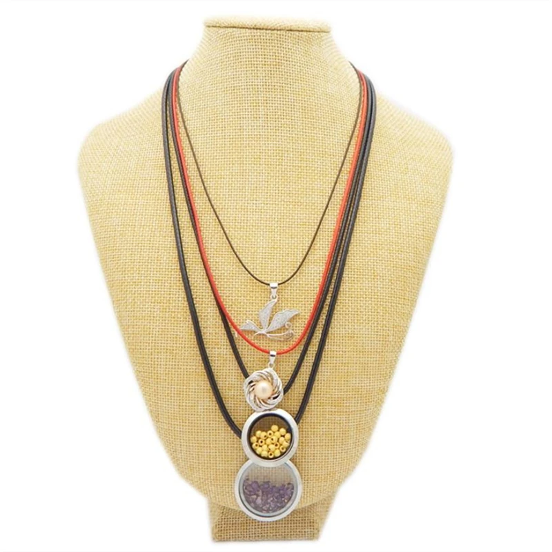 Шнурок для подвески на вощеном шнуре из Нержавеющая сталь соединение-защелка