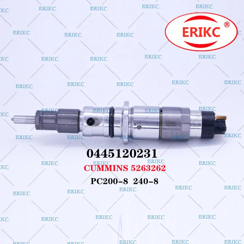 

ERIKC 0445120231 Diesel Engine Parts Injector 0445 120 231 OEM CUMMINS 5263262 FOR PC200-8 240-8