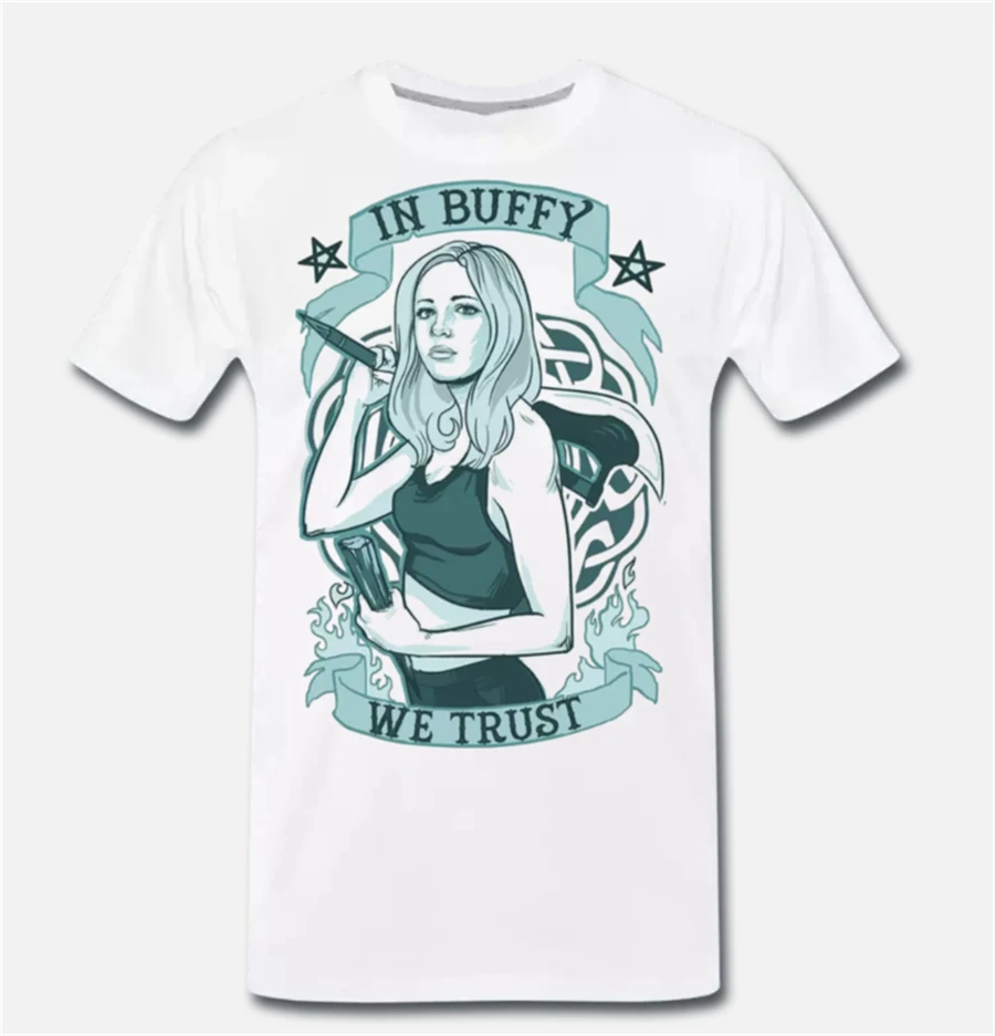 Футболка Meme Buffy Vampire Slayer Cult TV Series 90 лет 1-s-m-l футболка XL хлопок с коротким рукавом |