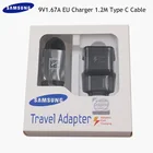 Usb-адаптер для быстрой зарядки Samsung 9 в, а, кабель Type-C для Galaxy S10, S9, S8 Plus, Note 7, 8, 9, A8, A3, A70S, M30S