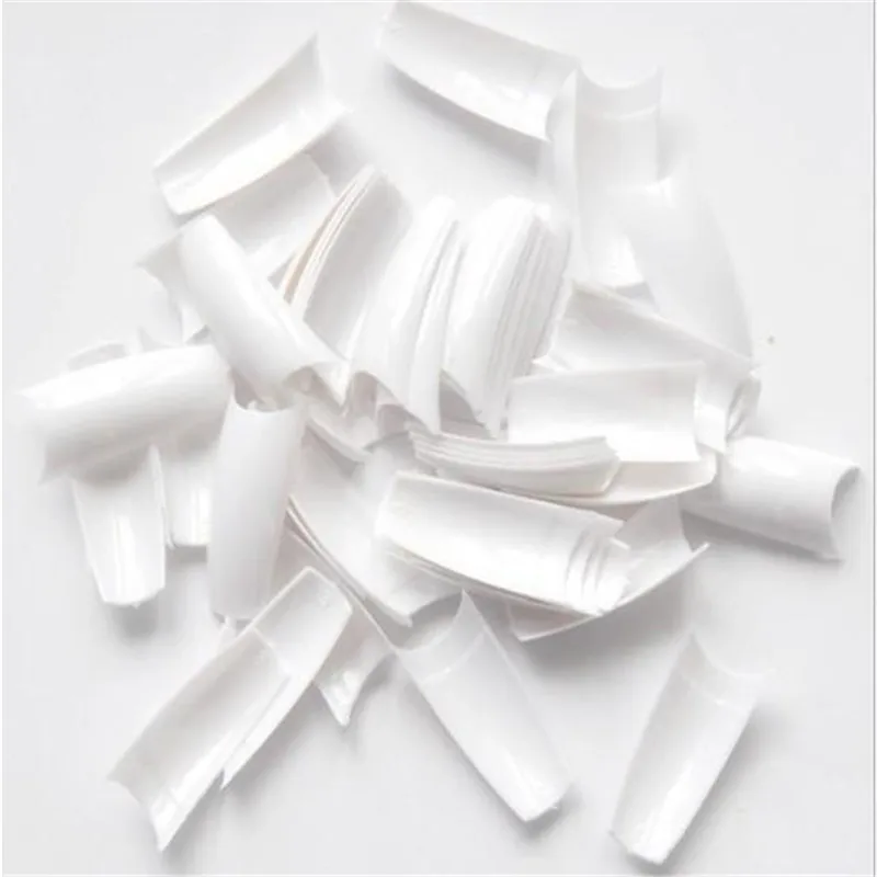 500 шт половинные покрытия натуральный цвет акриловый УФ гель французские Ложные