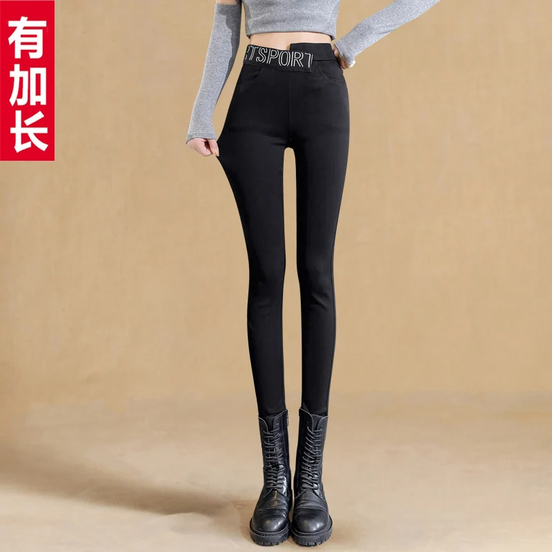 

Удлиненное нижнее белье, леггинсы, женские брюки для верхней одежды, новинка на весну и осень, облегающие эластичные штаны с высокой талией ...