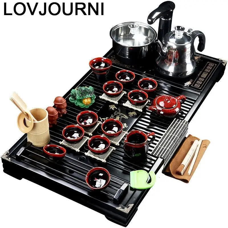 

Kung Fu Shabby Chic Keukenhulpjes Cucina Ev Dekorasyon Aksesuarlar Teapot Pot Home Decoration Accessories Chinese Tea Set