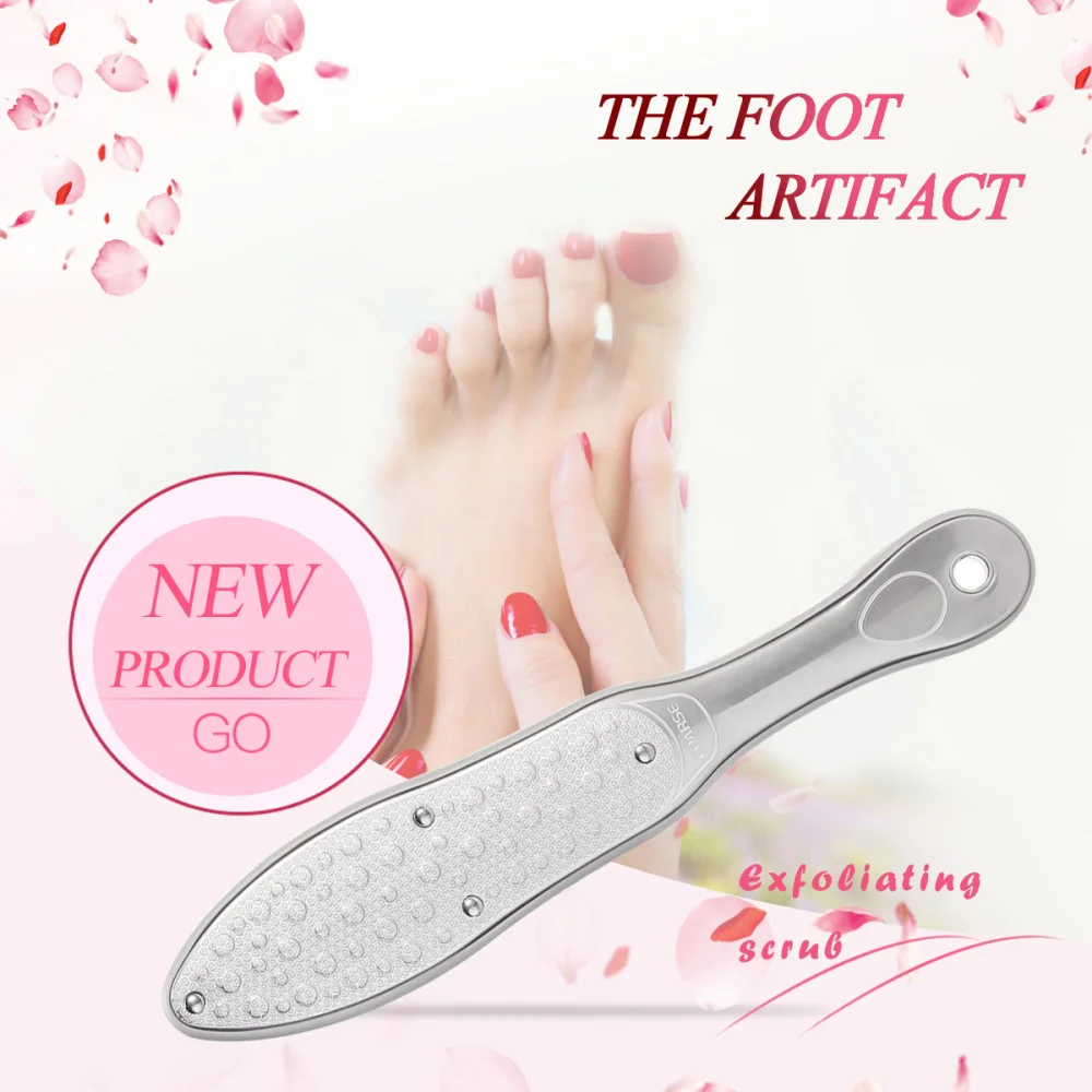 

Professional Sunflower Stainless Steel Calluse Remover Pedicure File Pedicure Scrubber for Hard Skin (Grey)