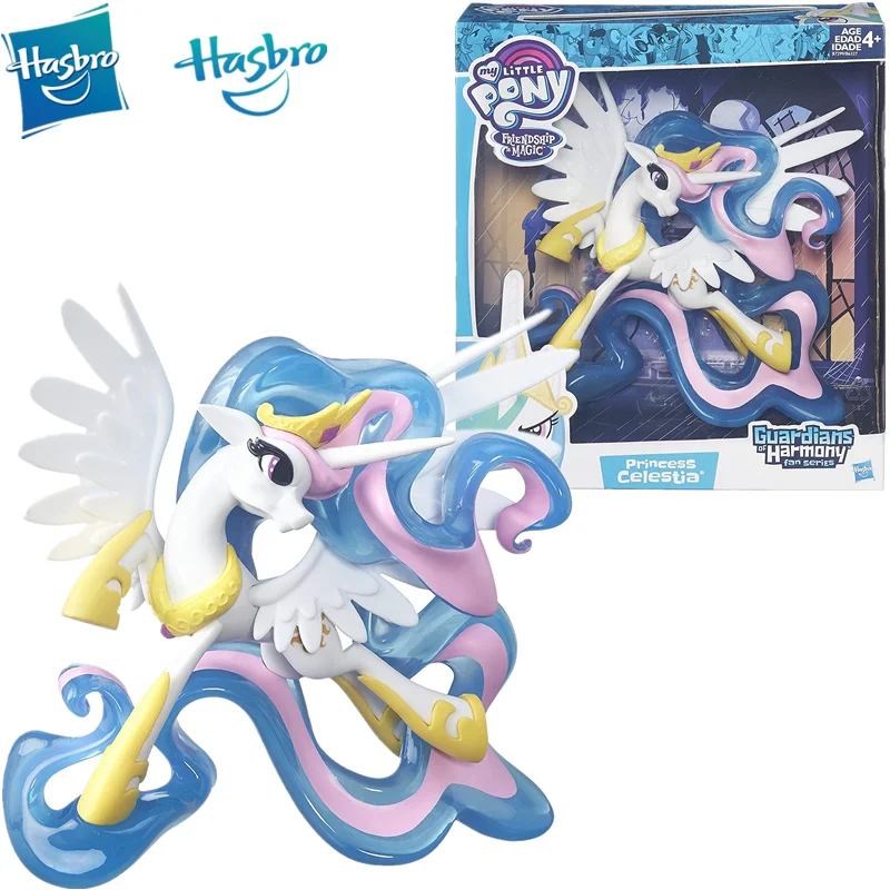 

Hasbro Children's Little Pony Rainbow Rainbow Magic Lightning Pegasus Set with Sound and Light Joint Wing Head Movable Toy Gift