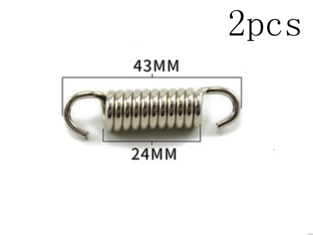 

Universal 2pcs motorcycle accessories car exhaust pipe stainless steel spring hanging hook color for