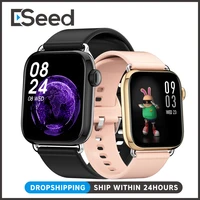 eseed qy03 mens watches smart watch 1 7 inch camera control heart sport rate 2021 womens watches for apple huawei android ios