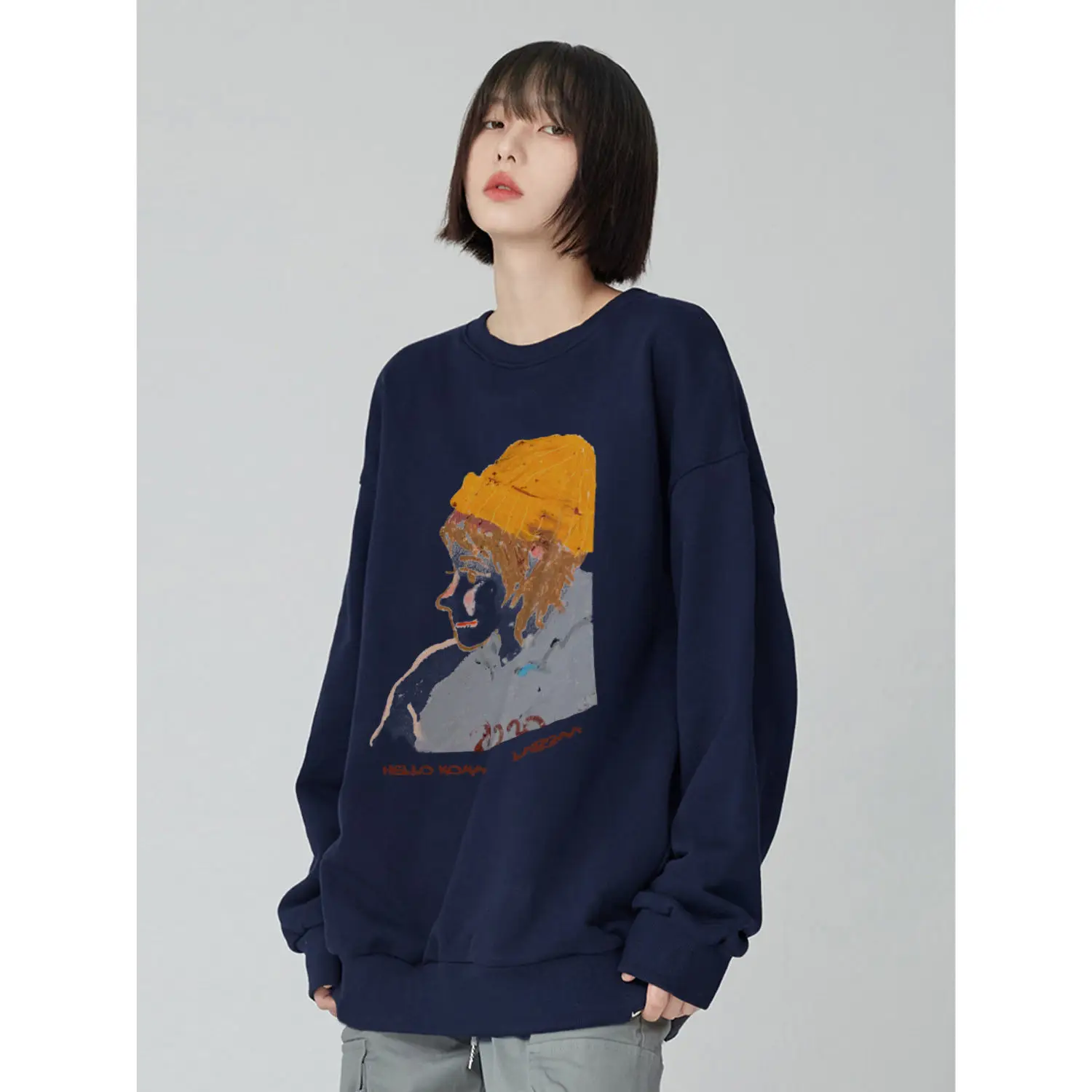 

Women's Sweaters Japanese Kawaii Ulzzang Vintage Loose Casual Ins Sweater Female Korean Harajuku Clothing For Women 2021 New