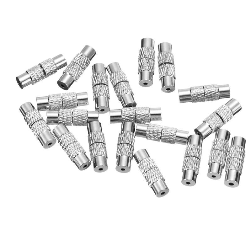 20 шт./компл. браслет ожерелье латунная колонна винтовые застежки цилиндр