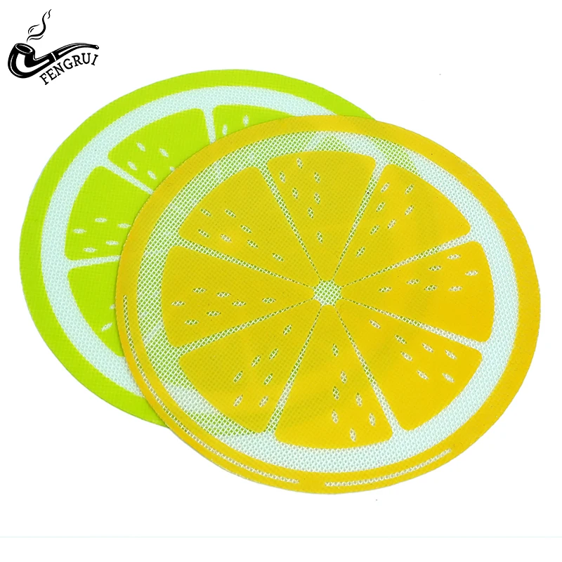 200 мм силиконовые круглые салфетки лимонный дизайн подставка под чашки круглый