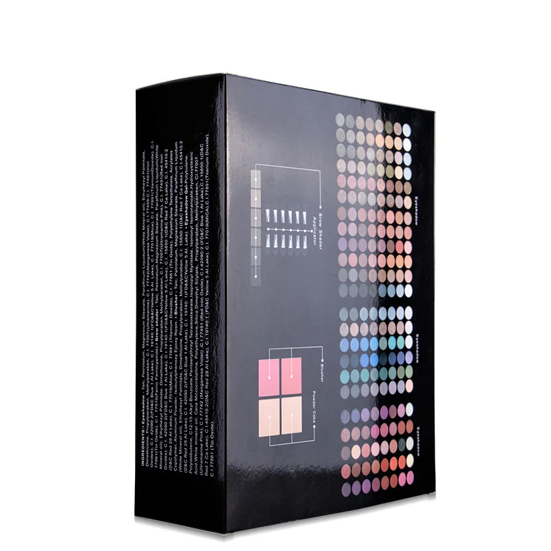 

Eyeshadow Palette Case Makeup Set 194 colors Shimmer Matte Eye Shadow Cosmetics Box Blush Powder 6 color Bronzer Make up Kit