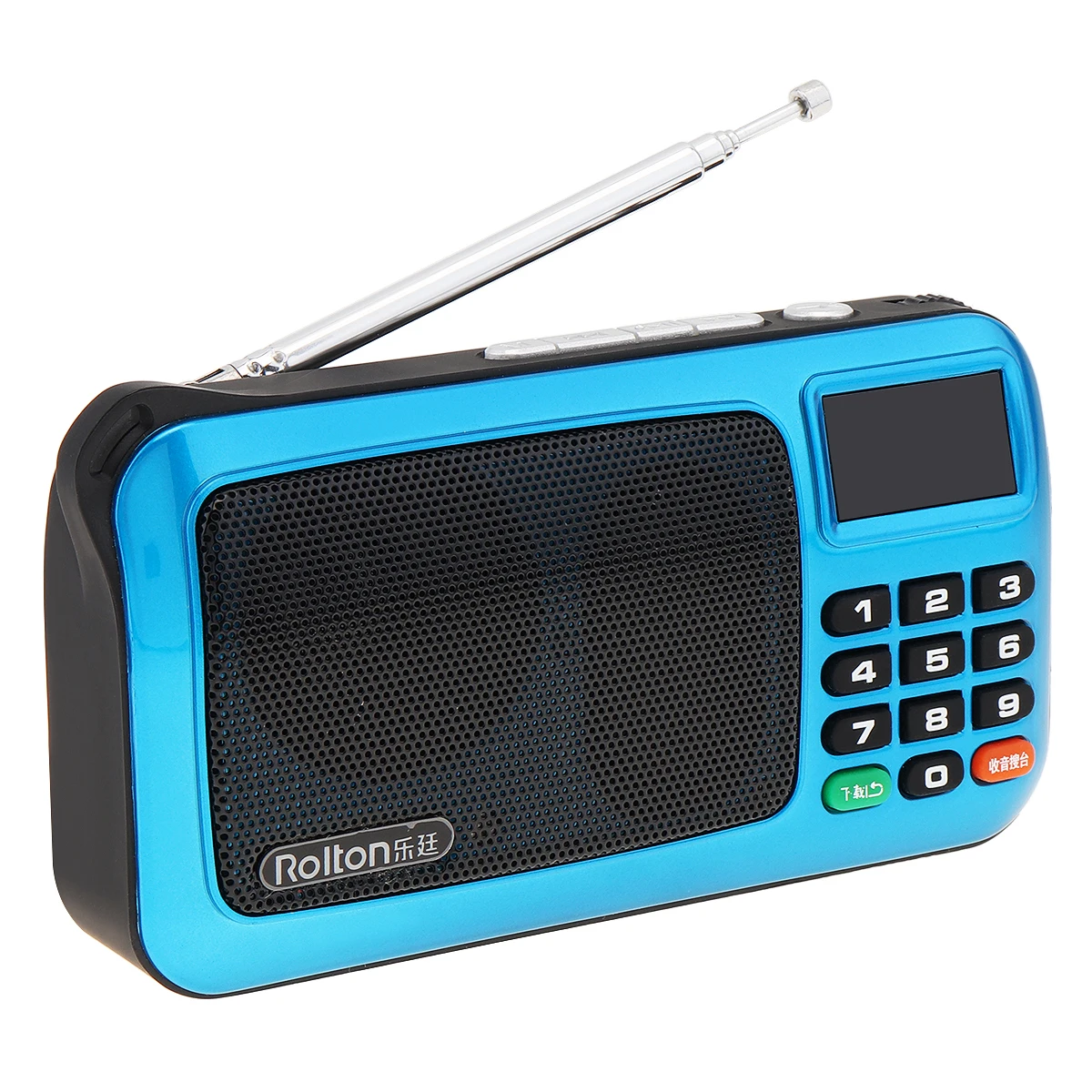 Портативная мини Колонка Rolton W405 с поддержкой TF карты USB FM для пожилых людей ЖК