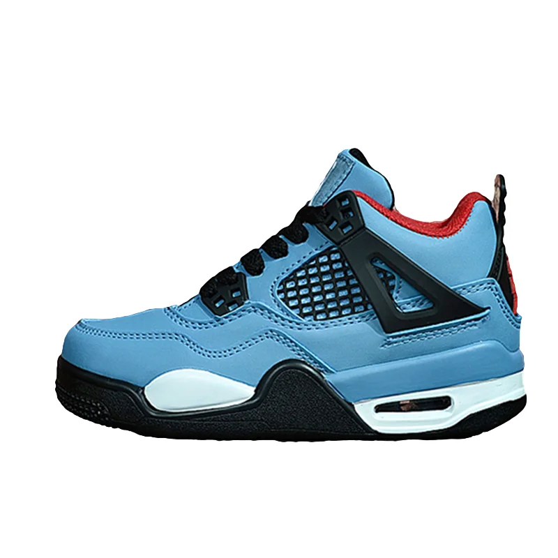 2019 г. Ретро 4 AIR JORDAN детский баскетбол обувь с татуировкой Раптор Черный кот белый