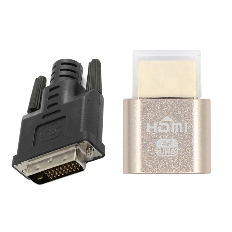 VGA виртуальный дисплей адаптер HDMI DDC EDID пустышка штепсельная вилка Безголовый