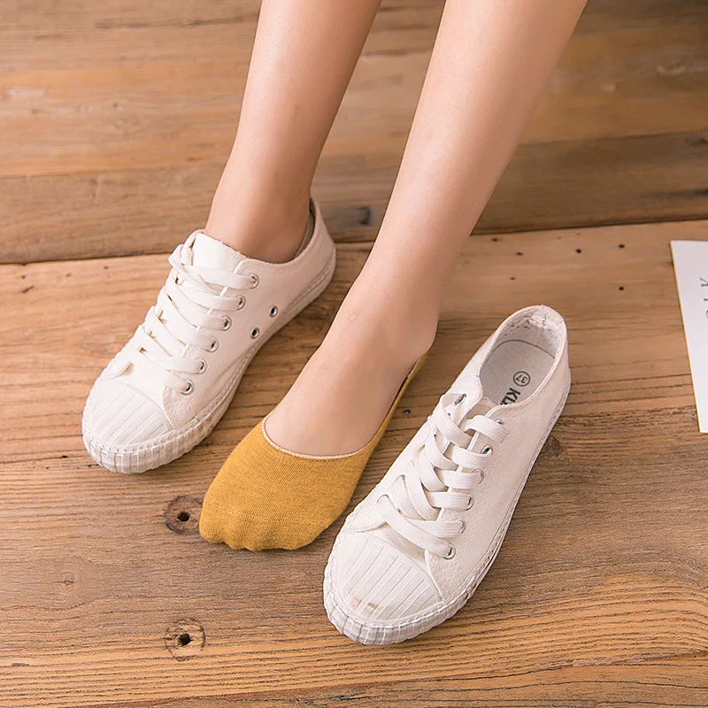 2 шт./1 пара женские весенне летние невидимые носки яркие цвета силиконовые