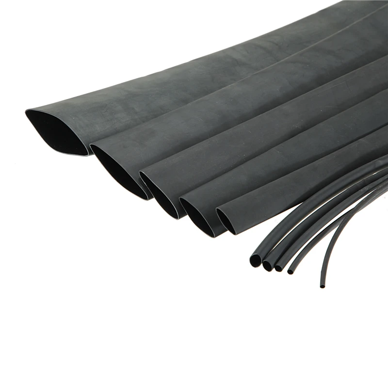 

5 шт. черные погодостойкие Термоусадочные трубки для электропроводов в ассортименте