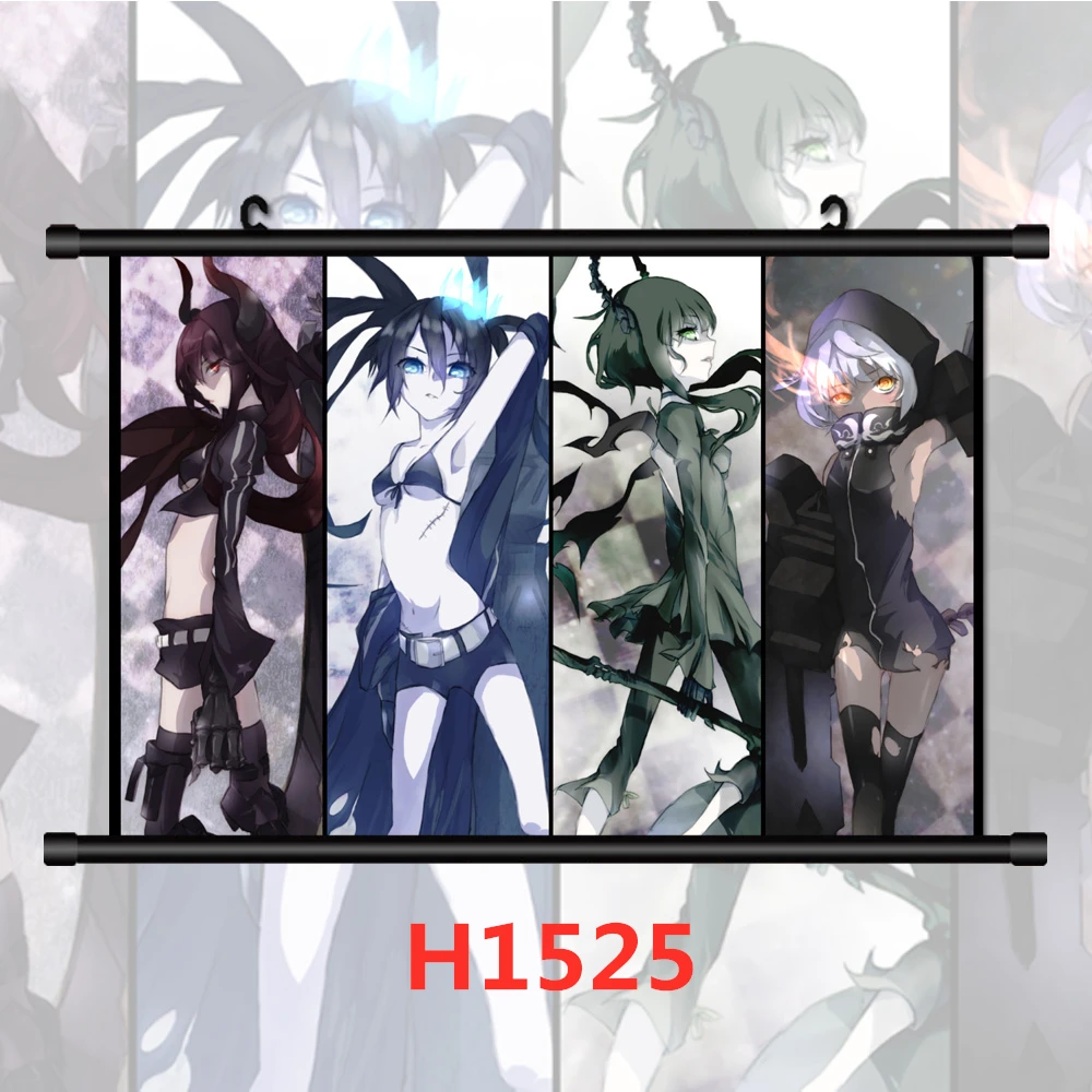 Аниме плакаты WTQ черного цвета для стрельбы по камню Манга Картина на холсте