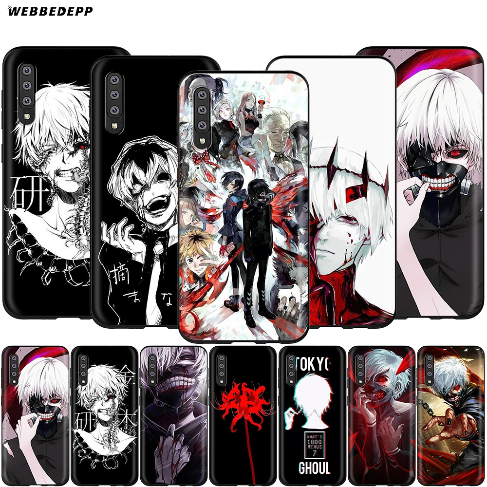 Webbedepp анимэ Tokyo Ghoul, чехол для samsung Galaxy S7 S8 S9 S10 Edge Plus Note 10 8 9 A10 A20 A30 A40 A50 A60 A70